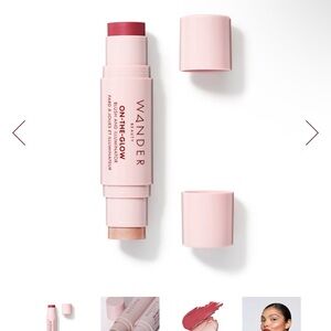 Wander Beauty On-The-Glow Blush and Highlighter Stick - strawberry fields